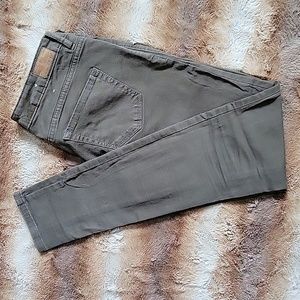 GARAGE green denim jeggings